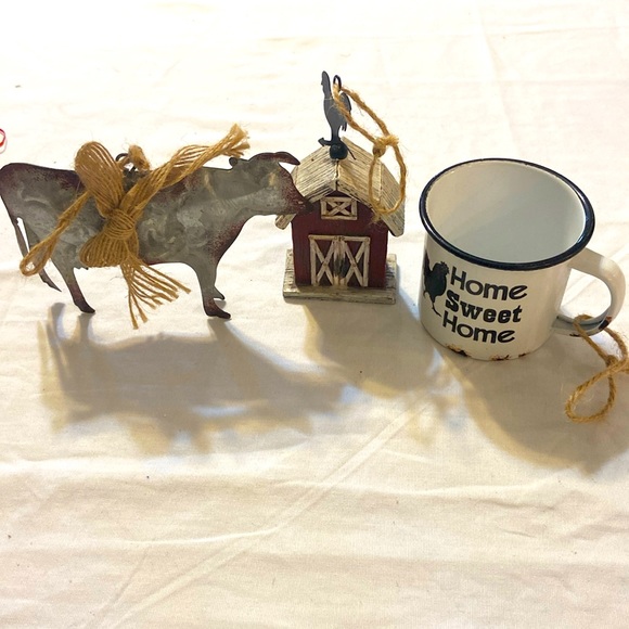 Unbranded Other Country Style Ornaments Decor Cow Barn Mini Cup New